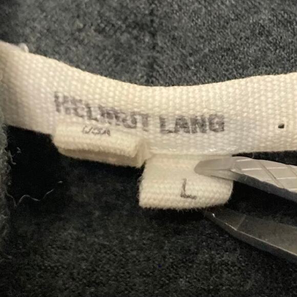 NWOT HELMUT LANG Sweater Cardigan Jacket L Wool Knit Shawl Draped Asymmetric Zip - Picture 5 of 8